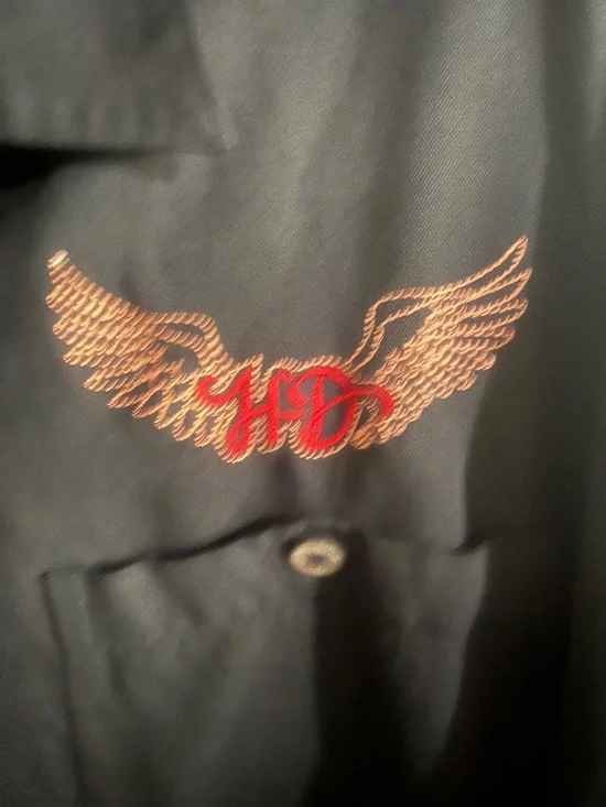 Harley Davidson / Tori Richards Button Front Silk Shirt , Size XXL - Picture 4 of 4